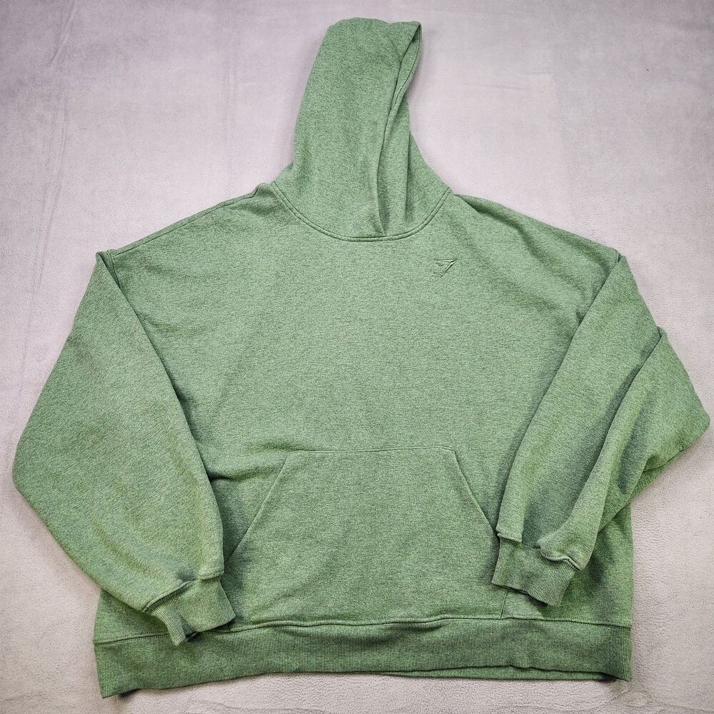 Gymshark Hoodie Women's 2XL Green Rest Day Sweats Oversized Pullover Sweatshirt